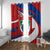 Busingen am Hochrhein Germany Window Curtain with Grape Crest Design and Red Blue Wine Theme - Wonder Print Shop