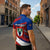 Busingen am Hochrhein Germany Zipper Polo Shirt with Grape Crest Design and Red Blue Wine Theme - Wonder Print Shop