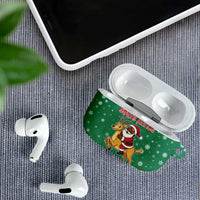 South Africa Christmas AirPods Case Santa Reindeer and Africa Map - Wonder Print Shop