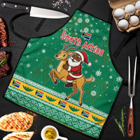 South Africa Christmas Apron Santa Reindeer and Africa Map - Wonder Print Shop