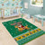 South Africa Christmas Area Rug Santa Reindeer and Africa Map - Wonder Print Shop