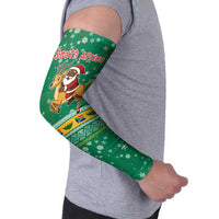 South Africa Christmas Arm Sleeves Santa Reindeer and Africa Map - Wonder Print Shop