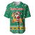 South Africa Christmas Baseball Jersey Santa Reindeer and Africa Map - Wonder Print Shop