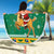 South Africa Christmas Beach Blanket Santa Reindeer and Africa Map - Wonder Print Shop
