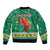 South Africa Christmas Bomber Jacket Santa Reindeer and Africa Map - Wonder Print Shop