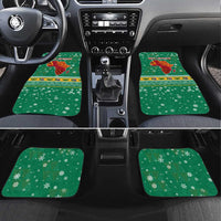 South Africa Christmas Car Mats Santa Reindeer and Africa Map - Wonder Print Shop