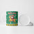South Africa Christmas Ceramic Mug Santa Reindeer and Africa Map - Wonder Print Shop
