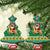 South Africa Christmas Ceramic Ornament Santa Reindeer and Africa Map - Wonder Print Shop