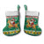South Africa Christmas Stocking Santa Reindeer and Africa Map - Wonder Print Shop