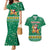 South Africa Christmas Couples Matching Mermaid Dress and Hawaiian Shirt Santa Reindeer and Africa Map - Wonder Print Shop