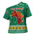South Africa Christmas Cross Shoulder Shirt Santa Reindeer and Africa Map - Wonder Print Shop