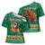 South Africa Christmas Cross Shoulder Shirt Santa Reindeer and Africa Map - Wonder Print Shop