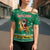 South Africa Christmas Cross Shoulder Shirt Santa Reindeer and Africa Map - Wonder Print Shop