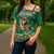South Africa Christmas Cross Shoulder Shirt Santa Reindeer and Africa Map - Wonder Print Shop