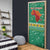 South Africa Christmas Door Cover Santa Reindeer and Africa Map - Wonder Print Shop