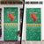 South Africa Christmas Door Cover Santa Reindeer and Africa Map - Wonder Print Shop