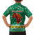 South Africa Christmas Family Matching Off Shoulder Maxi Dress and Hawaiian Shirt Santa Reindeer and Africa Map - Wonder Print Shop