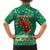 South Africa Christmas Family Matching Short Sleeve Bodycon Dress and Hawaiian Shirt Santa Reindeer and Africa Map - Wonder Print Shop