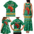 South Africa Christmas Family Matching Tank Maxi Dress and Hawaiian Shirt Santa Reindeer and Africa Map - Wonder Print Shop