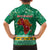 South Africa Christmas Hawaiian Shirt Santa Reindeer and Africa Map - Wonder Print Shop