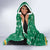 South Africa Christmas Hooded Blanket Santa Reindeer and Africa Map - Wonder Print Shop