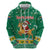 South Africa Christmas Hoodie Santa Reindeer and Africa Map - Wonder Print Shop