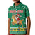 South Africa Christmas Kid Polo Shirt Santa Reindeer and Africa Map - Wonder Print Shop