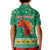 South Africa Christmas Kid Polo Shirt Santa Reindeer and Africa Map - Wonder Print Shop