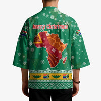 South Africa Christmas Kimono Santa Reindeer and Africa Map - Wonder Print Shop