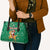 South Africa Christmas Leather Bag Santa Reindeer and Africa Map - Wonder Print Shop