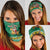 South Africa Christmas Neck Gaiter Santa Reindeer and Africa Map - Wonder Print Shop