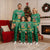 South Africa Christmas Pajama Set Santa Reindeer and Africa Map - Wonder Print Shop