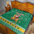 South Africa Christmas Quilt Santa Reindeer and Africa Map - Wonder Print Shop