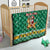 South Africa Christmas Quilt Santa Reindeer and Africa Map - Wonder Print Shop