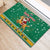 South Africa Christmas Rubber Doormat Santa Reindeer and Africa Map - Wonder Print Shop