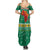 South Africa Christmas Summer Maxi Dress Santa Reindeer and Africa Map - Wonder Print Shop