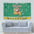 South Africa Christmas Tapestry Santa Reindeer and Africa Map - Wonder Print Shop