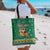 South Africa Christmas Tote Bag Santa Reindeer and Africa Map - Wonder Print Shop