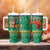 South Africa Christmas Tumbler With Handle Santa Reindeer and Africa Map - Wonder Print Shop