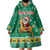 South Africa Christmas Wearable Blanket Hoodie Santa Reindeer and Africa Map - Wonder Print Shop