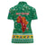South Africa Christmas Women Polo Shirt Santa Reindeer and Africa Map - Wonder Print Shop