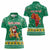 South Africa Christmas Women Polo Shirt Santa Reindeer and Africa Map - Wonder Print Shop