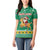 South Africa Christmas Women Polo Shirt Santa Reindeer and Africa Map - Wonder Print Shop