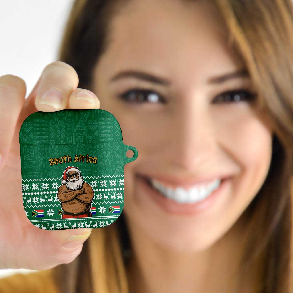 South Africa Christmas AirPods Case Christmas Santa Claus Tattoo - Wonder Print Shop