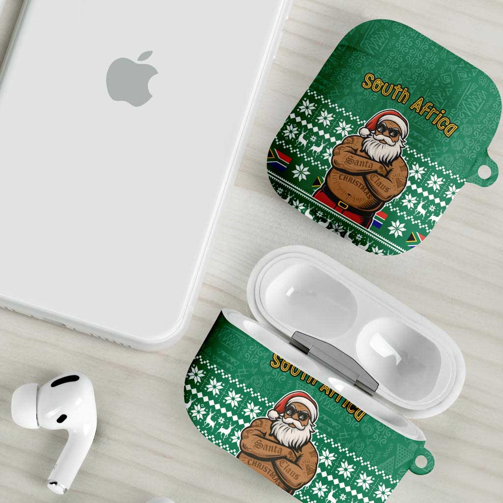 South Africa Christmas AirPods Case Christmas Santa Claus Tattoo - Wonder Print Shop