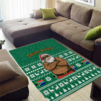 South Africa Christmas Area Rug Christmas Santa Claus Tattoo - Wonder Print Shop