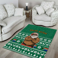 South Africa Christmas Area Rug Christmas Santa Claus Tattoo - Wonder Print Shop