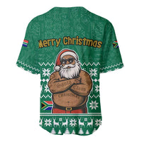 South Africa Christmas Baseball Jersey Christmas Santa Claus Tattoo - Wonder Print Shop