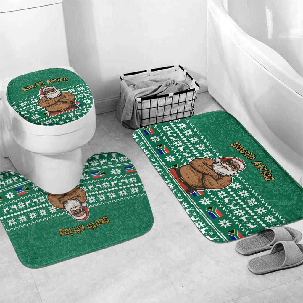 South Africa Christmas Bathroom Set Christmas Santa Claus Tattoo - Wonder Print Shop