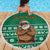 South Africa Christmas Beach Blanket Christmas Santa Claus Tattoo - Wonder Print Shop
